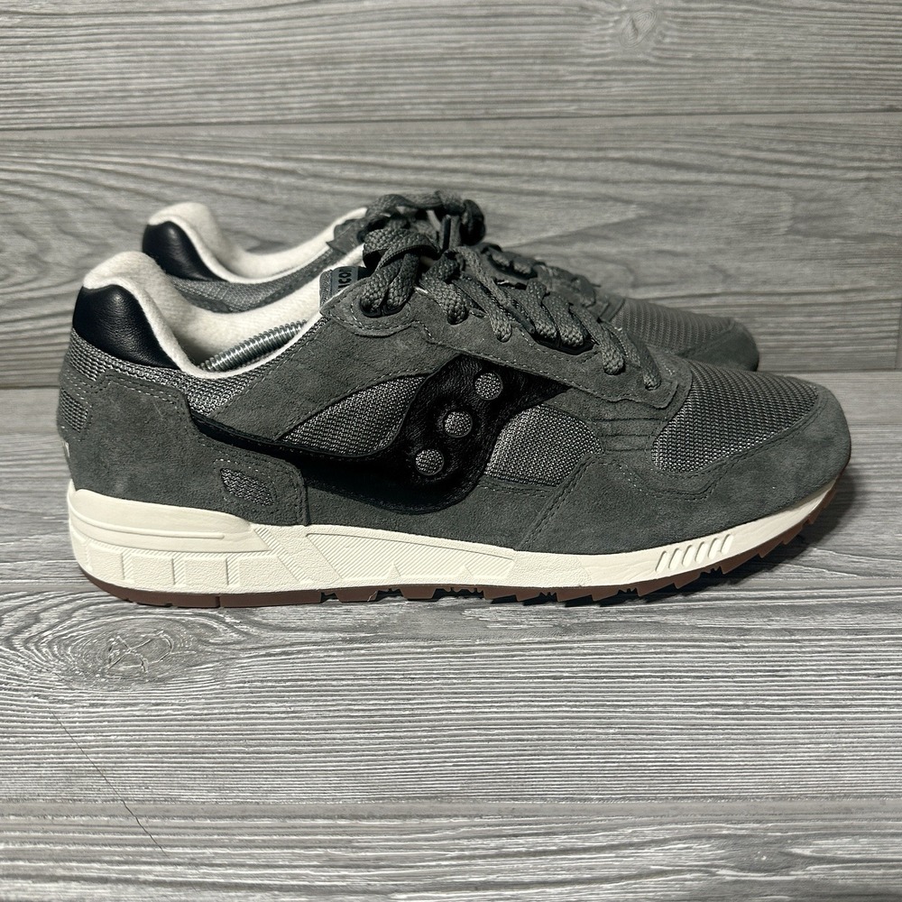 Saucony Shadow‎ 5000 Gray Black Suede Mesh Sneakers S70665-71 Mens 13 Shoes New